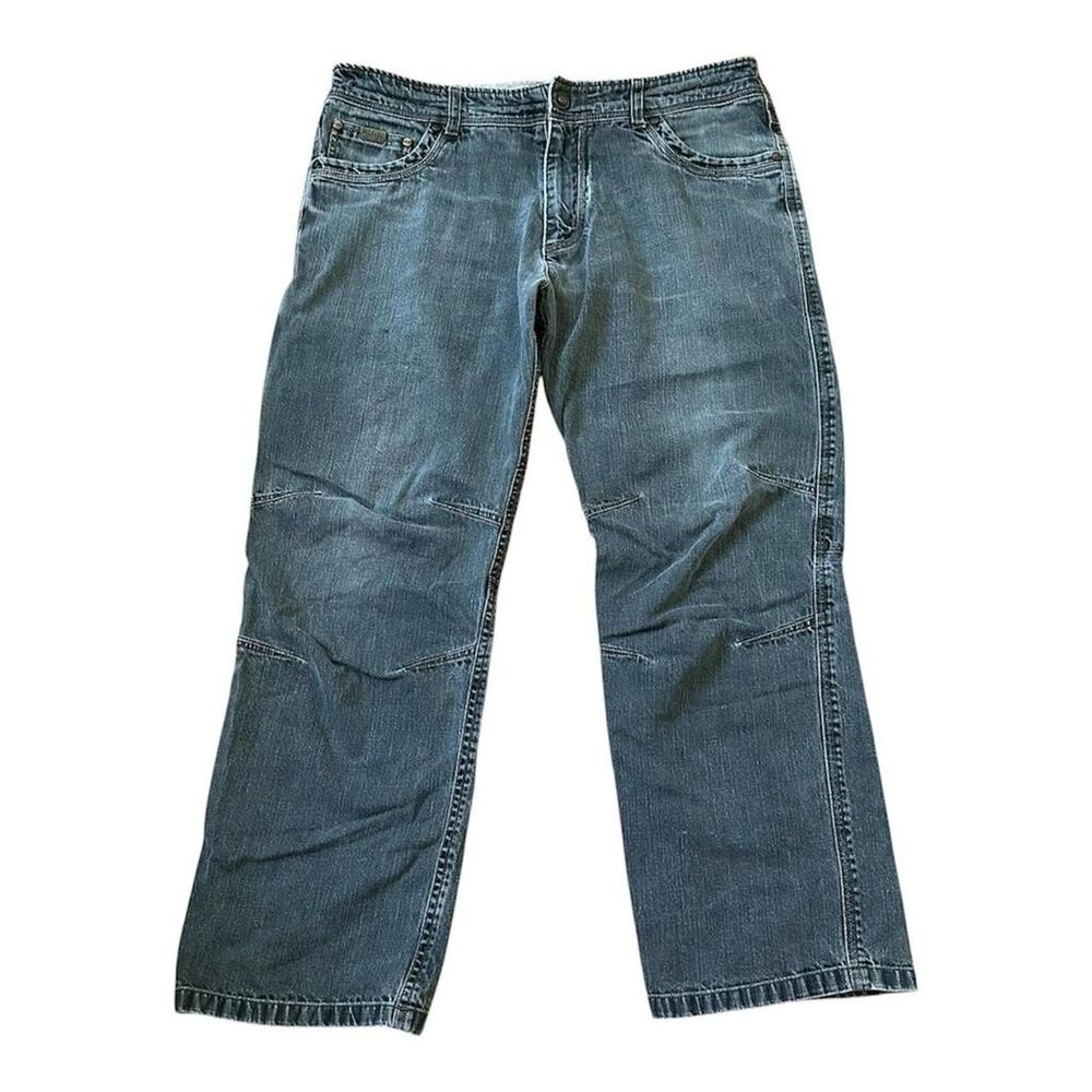 Kuhl Men's Grey and Black Jeans Size 36 x 30